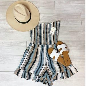 Trendy Striped Romper